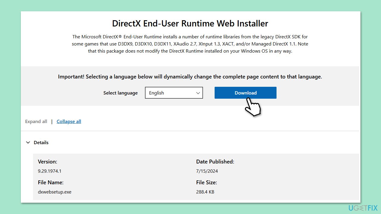How to fix black screen on game launch on windows install latest directx