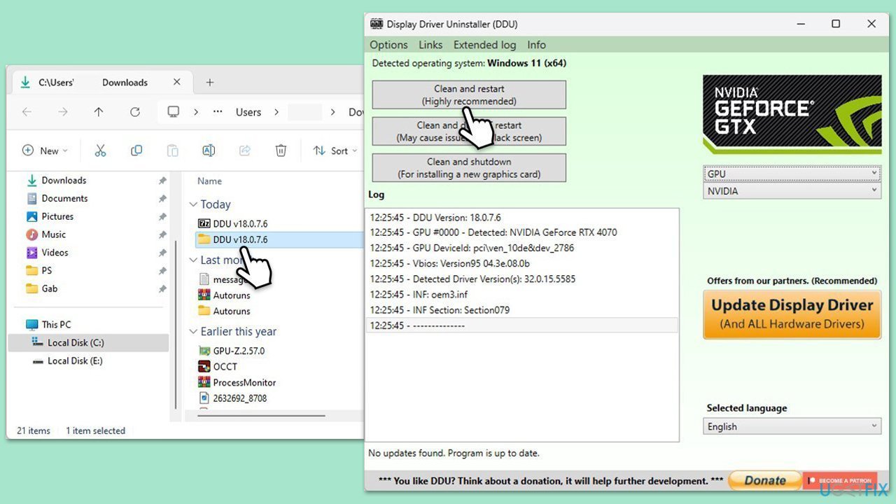 How to fix black screen on game launch on windows reinstall gpu drivers
