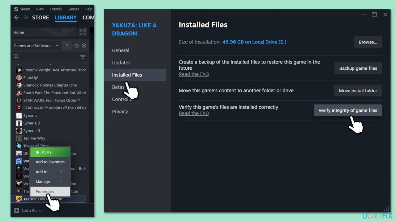 How to fix black screen on game launch on windows verify game files