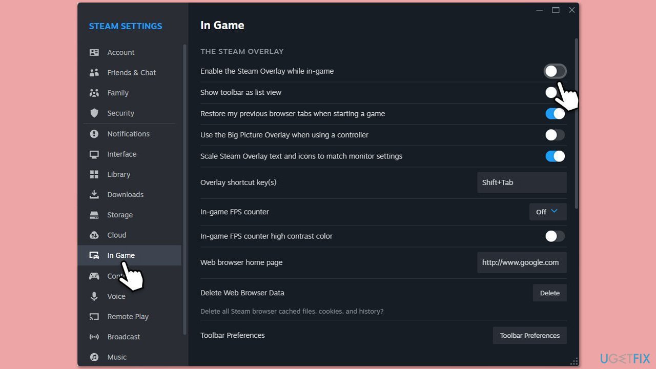 How to fix black screen when receiving notifications in windows disable discord overlay