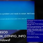 How to fix bsod bad system config info error