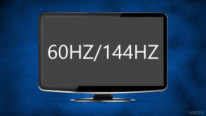 How to fix cant change monitor refresh rate in windows