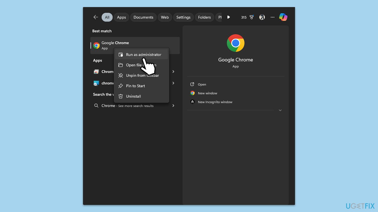 How to fix chrome exe application error in windows run as administrator copy How to fix chrome exe application error in windows run as administrator copy