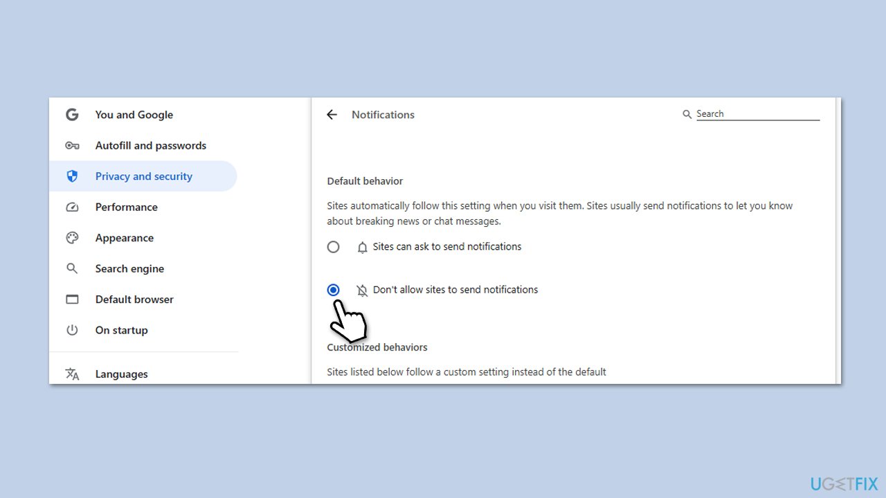 How to fix chrome push notifications not going away in windows turn off notifications