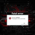 How to fix clr error 80004005 the program will now terminate in windows
