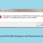 How to fix comctl32 dll missing or not found error in windows copy