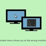 How to fix context menu shows up on the wrong monitor in windows
