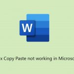 How to fix copy paste not working in microsoft word