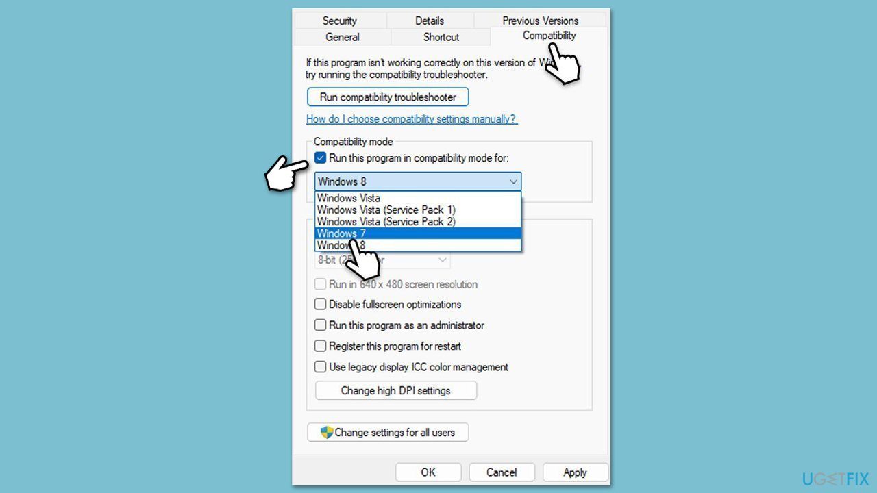 How to fix could not call proc error in windows run in compatibility mode How to fix could not call proc error in windows run in compatibility mode