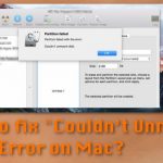 How to fix couldnt unmount disk error on mac