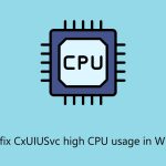 How to fix cxuiusvc high cpu usage in windows