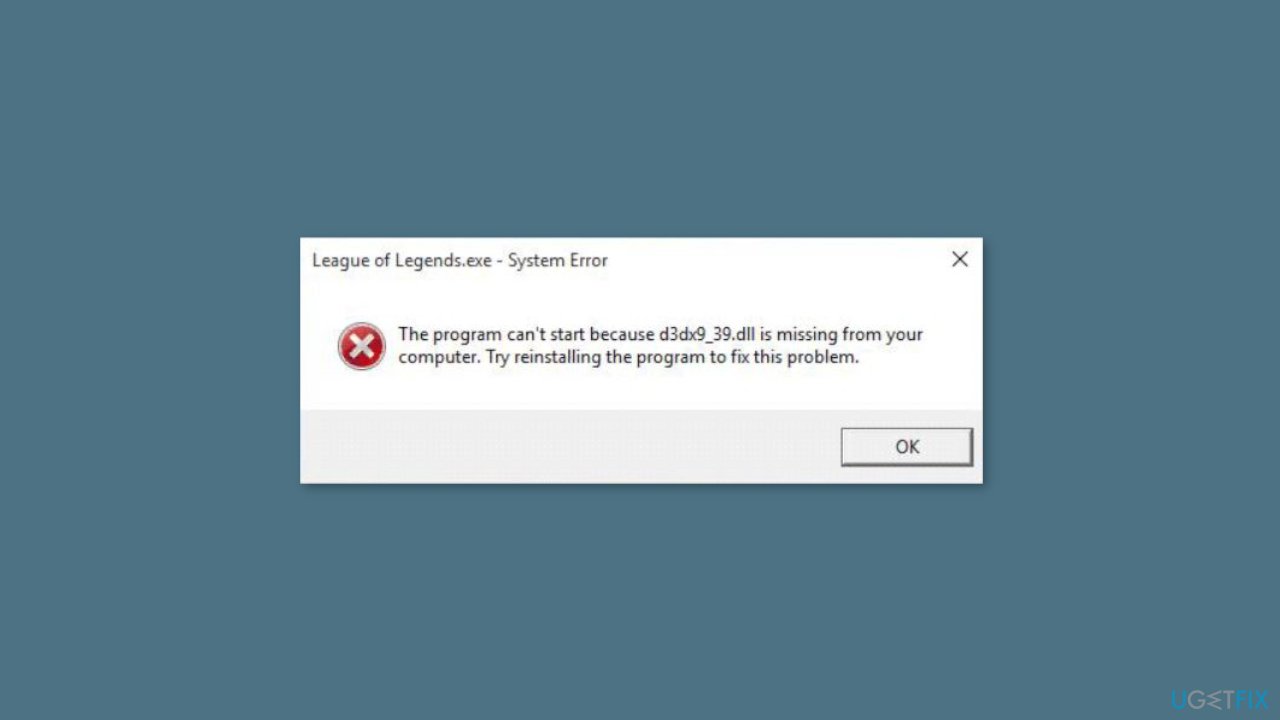How to fix d3dx9 39.dll missing or not found error in Windows