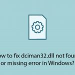 How to fix dciman32 dll not found or missing error in windows copy