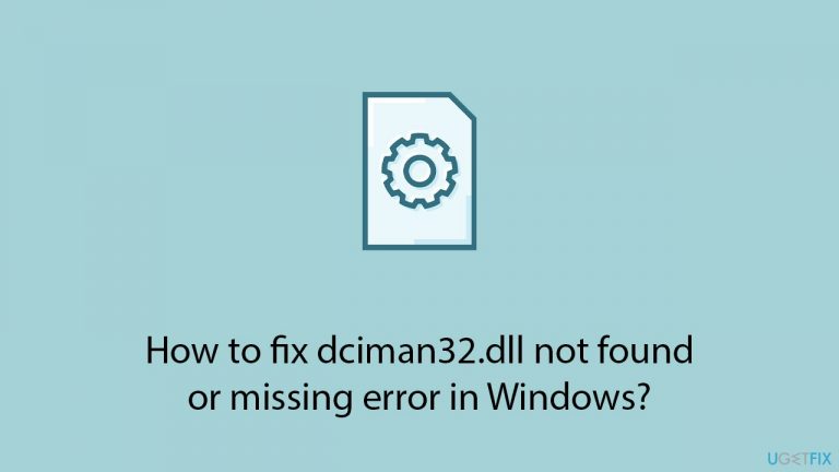 How to fix dciman32.dll not found or missing error in Windows?