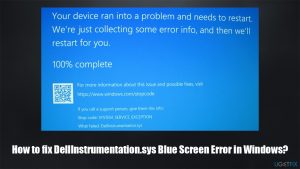 How to fix dellinstrumentation sys blue screen error in windows
