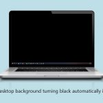How to fix desktop background turning black automatically in windows