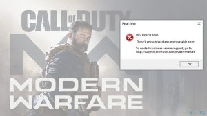 How to fix dev error 6068 call of duty modern warfare
