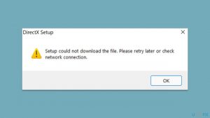 How to fix directx error setup could not download the file in windows
