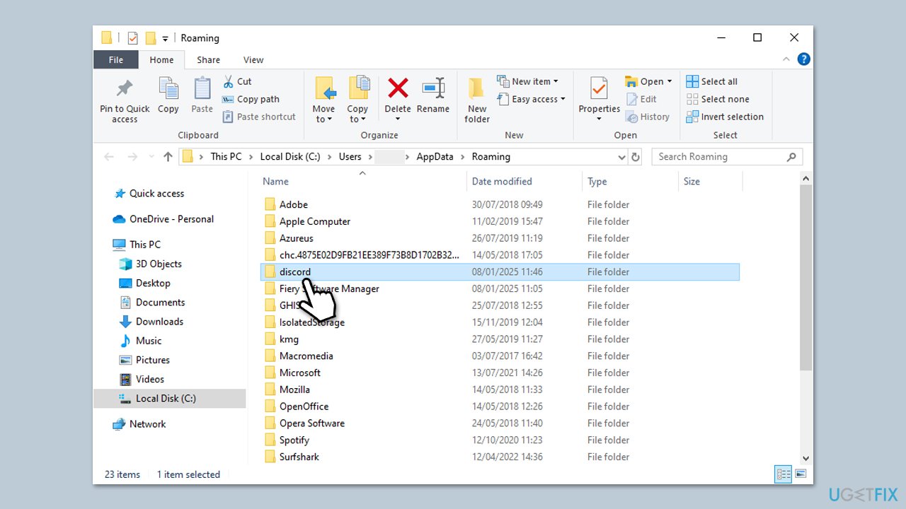 How to fix discord stuck at gray screen on windows clrear cache
