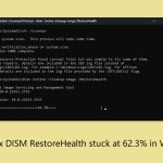 How to fix dism restorehealth stuck at 62 3 in windows