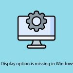 How to fix display option is missing in windows settings copy