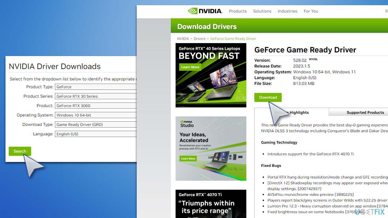 Install via Nvidia website