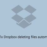 How to fix dropbox deleting files automatically