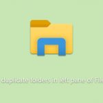 How to fix duplicate folders in left pane of file explorer