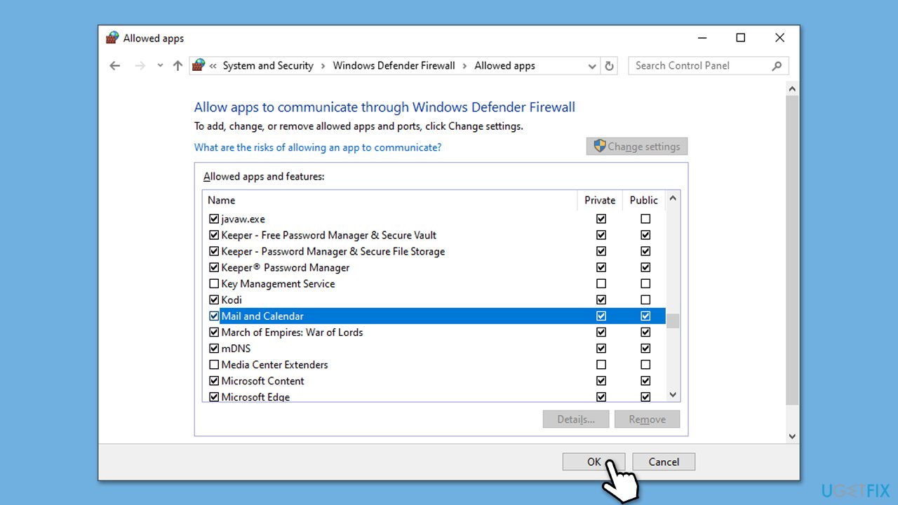 How to fix email error code 0x800c0005 in windows allow through firewall