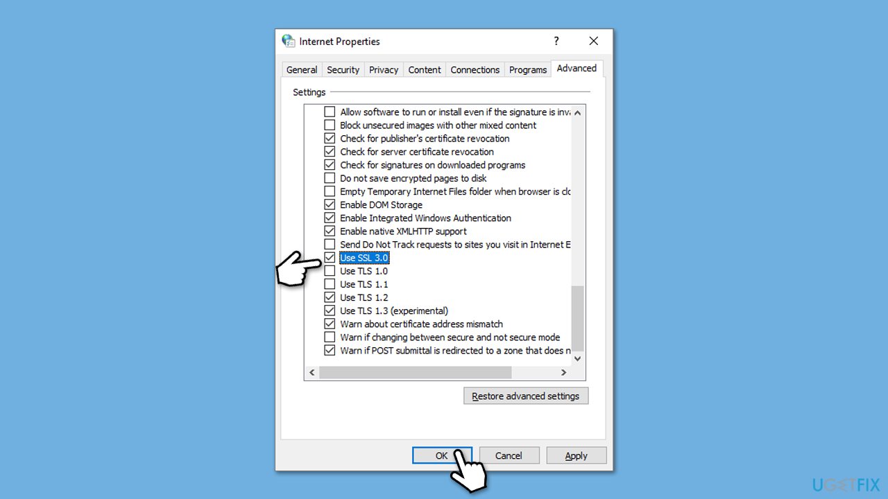 How to fix email error code 0x800c0005 in windows enable tls ssl