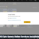How to fix eos err 1603 epic games failed to install error