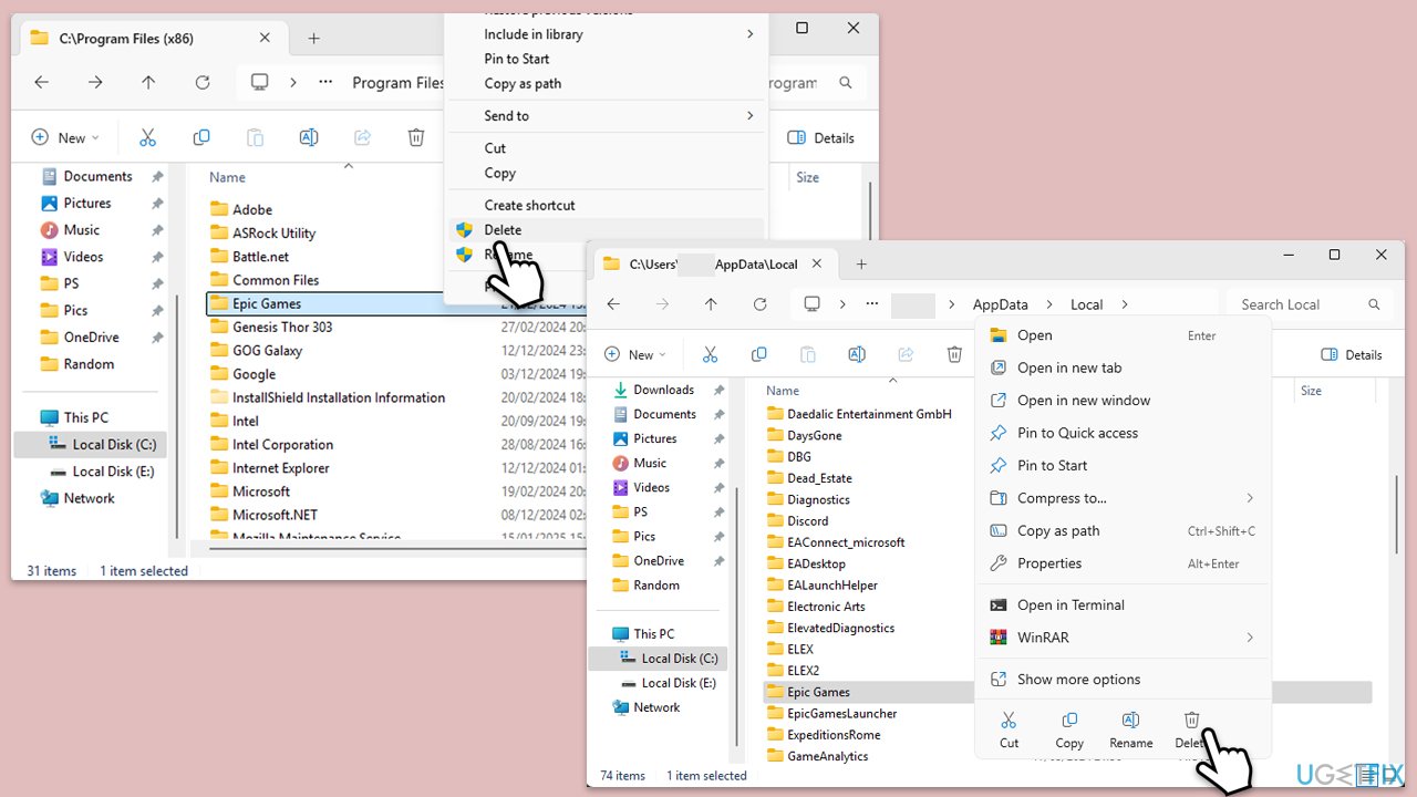 How to fix epic games launcher setup wizard ended prematurely error in windows delete leftover files copy How to fix epic games launcher setup wizard ended prematurely error in windows delete leftover files copy