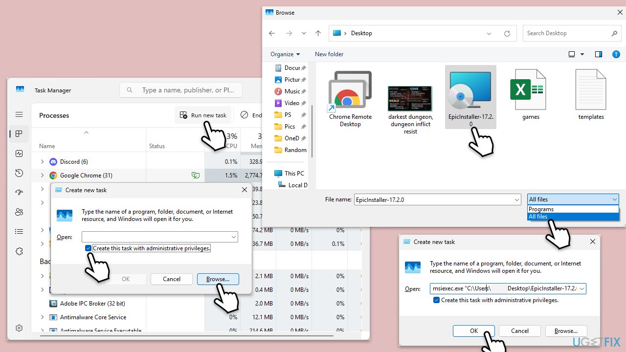 How to fix epic games launcher setup wizard ended prematurely error in windows use msiexec exe copy How to fix epic games launcher setup wizard ended prematurely error in windows use msiexec exe copy