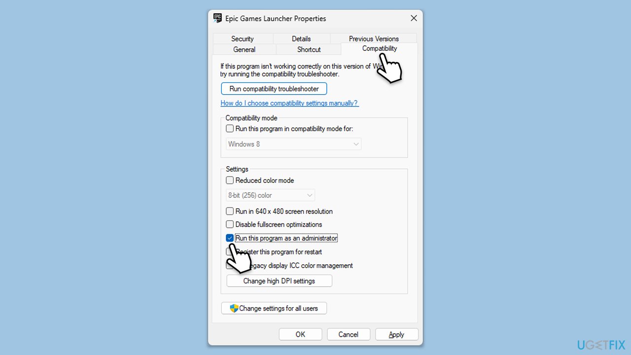 How to fix epicgameslauncher exe application error in windows launch epic games launcher as administrator copy How to fix epicgameslauncher exe application error in windows launch epic games launcher as administrator copy