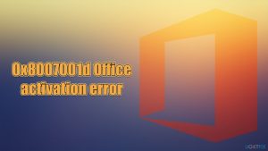 How to fix error 0x8007001d when activating ms office