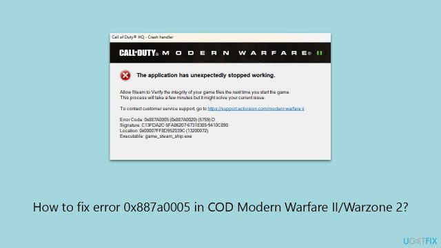 How to fix error 0x887a0005 in cod modern warfare ii warzone