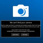How to fix error 0xa00f4289 activecameraunplugged error in windows