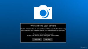 How to fix error 0xa00f4289 activecameraunplugged error in windows