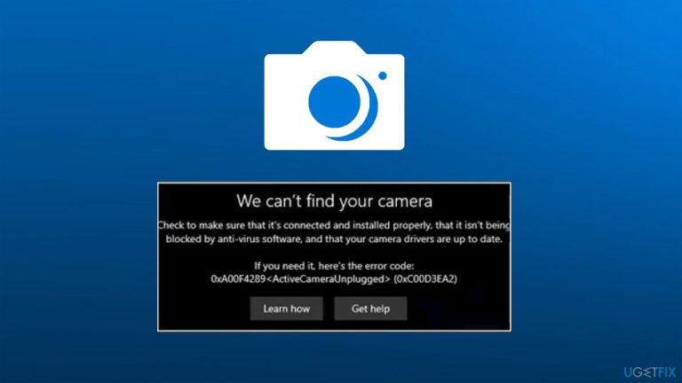 How to fix error 0xA00F4289 error in Windows?