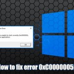 How to fix error 0xc0000005 access violation