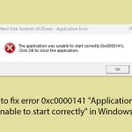 How to fix error 0xc0000141 application was unable to start correctly in windows copy