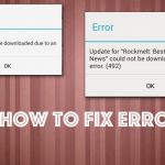 How to fix error