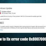 How to fix error code 0x8007000d on windows