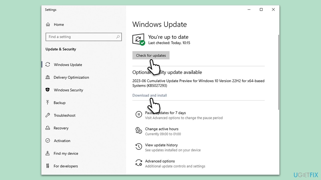 Install all Windows updates