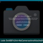 How to fix error code 0xa00f4244 nocamerasareattached in windows
