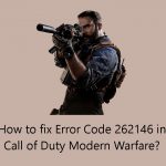 How to fix error code 262146 in call of duty modern warfare