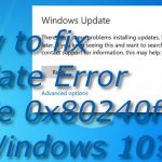 How to fix error code