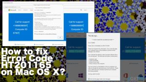 How to fix error code ht201165 on mac os x