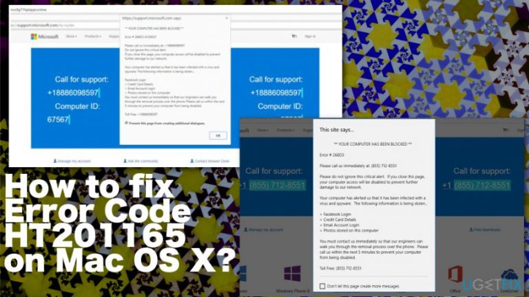 How to fix Error Code HT201165 on Mac OS X?