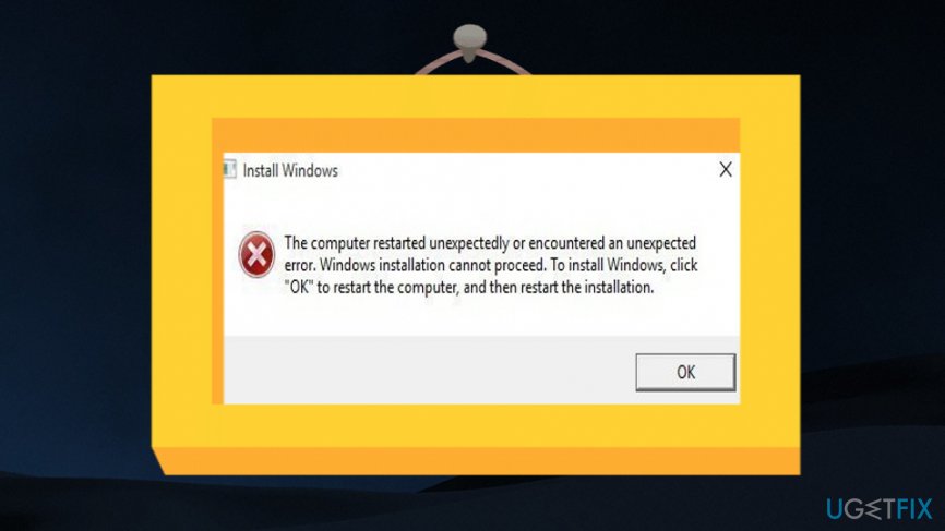 "The computer restarted unexpectedly" error code